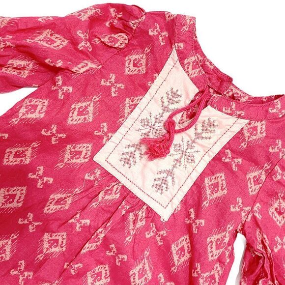 ACKERMANS Baby Fuschia Pink Boho Tunic Dress - Picture 2 of 4